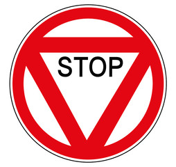 Historisches Stop Schild