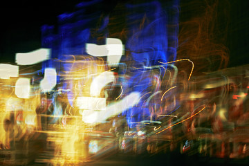 Lights in the night, abstract