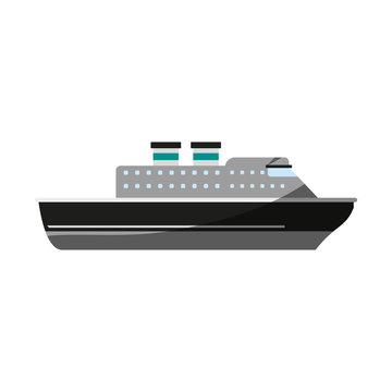 cruise ship icon image vector illustration design
