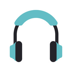 isolated headphones icon image vector illustration design