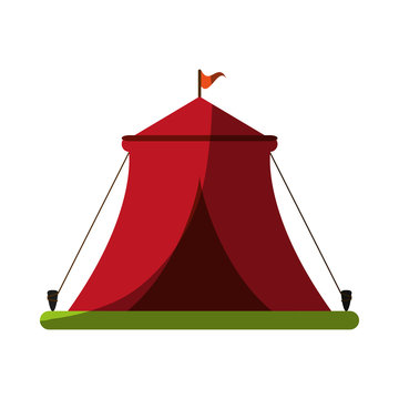 circus tent fair or carnival icon image vector illustration design