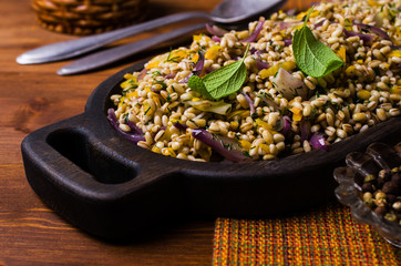 Boiled pearl barley