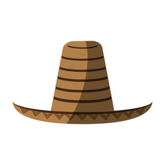folk straw hat icon image vector illustration design
