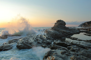 Obraz premium MARE MOSSO AL PASSETTO DI ANCONA