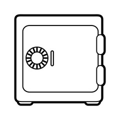 Closed security box icon vector illustration design graphic paint 