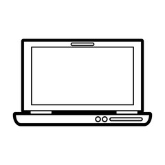 electronic laptop on icon vector illustration design graphic paint 
