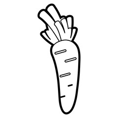 Delicious vegetable carrot icon vector illustration design graphic paint 