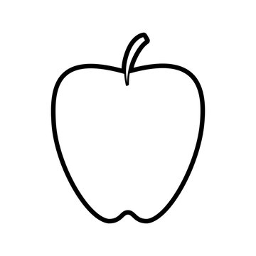 Apple fruit sweet design graphic icon vector illustration paint 