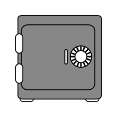 Closed security box icon vector illustration design graphic silhouette