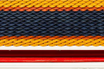 Roof tile of the temple