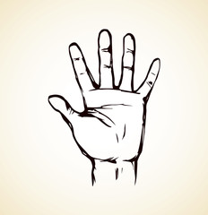 Ancient prison lattice. Vector drawing