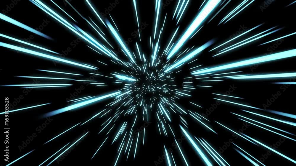 Wall mural abstract hyper jump in space