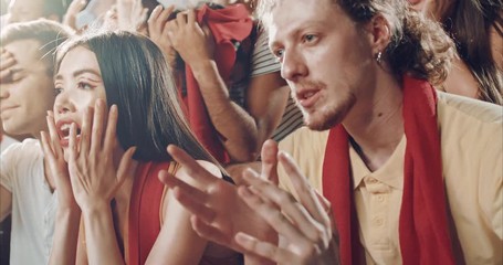 Fans upset at the stadium