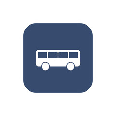 Bus Icon Flat. Vector Illustration for your design