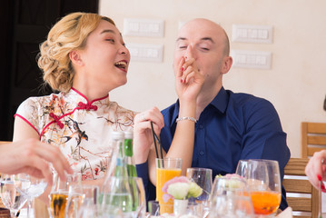 Happy newlyweds