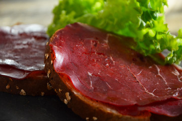 fresh italian starters - bresaola panini