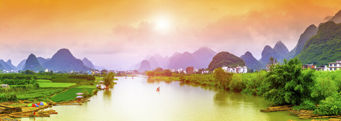 Guilin Lijiang beautiful natural scenery