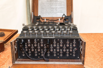 The Enigma Cipher Machine from World War II - obrazy, fototapety, plakaty