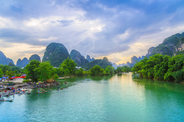 Fototapeta premium Guilin Lijiang beautiful natural scenery