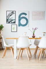 Modern dining room interior