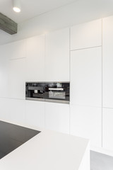 White minimalist kitchen