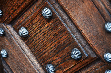 ancient door close up
