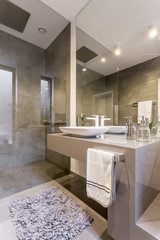Interior of luxurious a bathroom