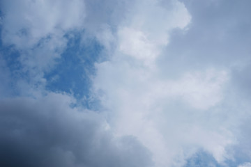 The blue sky with clouds
