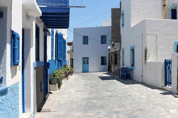 Fototapeta na wymiar Greece. The island of Nisyros, the city of Mandraki. Street