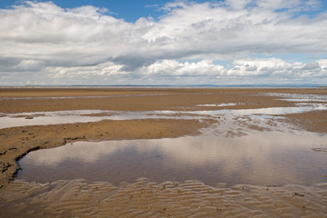 The very Beautiful Sandbay beach on the glorious Somerset coast in England