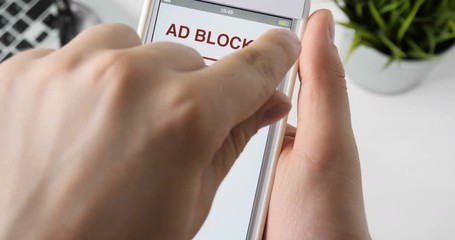Turning on ad blocker for surfing web without ads