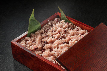 赤飯　rice boiled with red beans japanese food