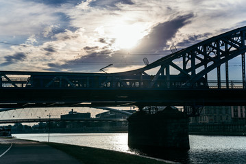 calm morning on Wisla river