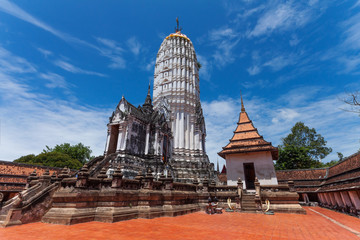 The ancient architecture of Wat Phutthaisawan. One of many temple ruins in the UNESCO World Heritage city of Ayutthaya, Thailand