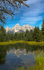 Grand teton from the Jackson Hole Valley