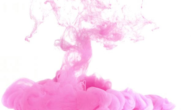Pink ink spreading in water. High quality footage for animated projects or VFX. Make eye-catching projects that feature an organic look. Everyone will love the stylish and painterly look of your next