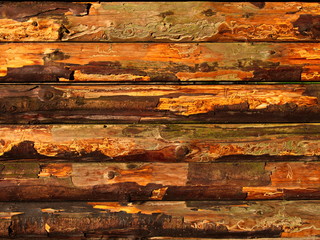 Rustikale alte Holzwand naturbelassen