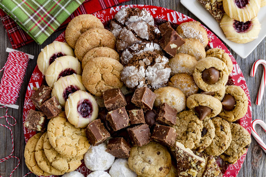 Holiday Cookie Gift Tray with Assorted Baked Goods