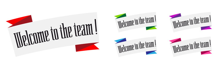 Welcome to the team !