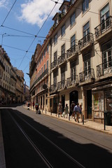 Fototapeta na wymiar Strasse in Lissabon