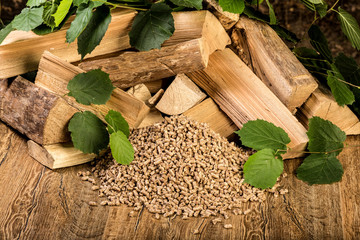 wooden pellet bio fuel