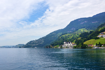 Fototapeta na wymiar Landscape of the lake Luzern