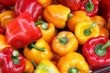 Red and yellow peppers