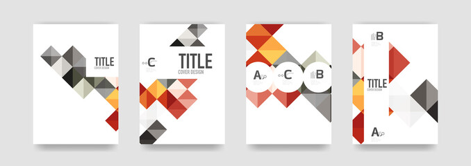 Set of brochure cover templates