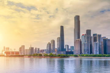 Fototapeta na wymiar Guangzhou architectural scenery and urban skyline