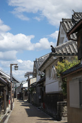 Fototapeta na wymiar Imaicho town ( large preserved historic district located near Asuka in Nara Prefecture Japan)
