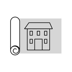 plane building construction isolated icon vector illustration design