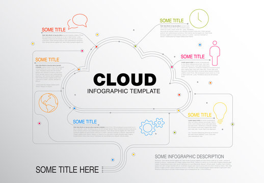 Cloud Element Inforgraphic Layout