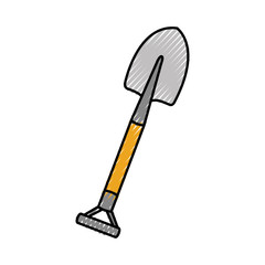 shovel tool isolated icon vector illustration design