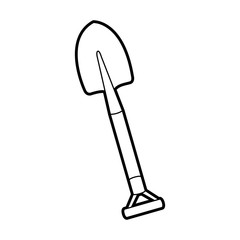 shovel tool isolated icon vector illustration design